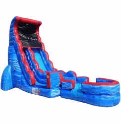 22 Ft Tsunami Screamer Dry/Wet Slide w/ Pool